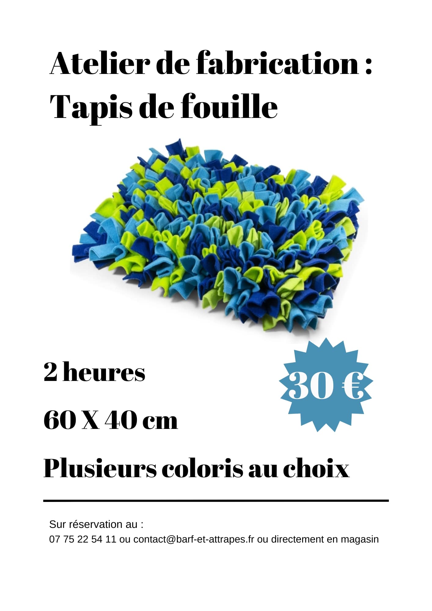 Atelier de fabrication : Tapis de fouille